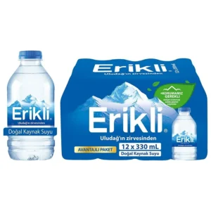 ERİKLİ 0,33 LT PET ŞİŞE SU 24'LÜ